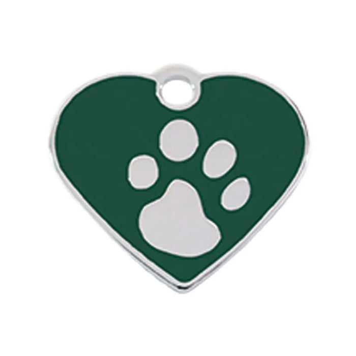 Identification plate Imarc Heart Green Silver - Домашни Животни<<<Дом Градина<<<BigBuy&&&Пътуване и разходки<<<Домашни