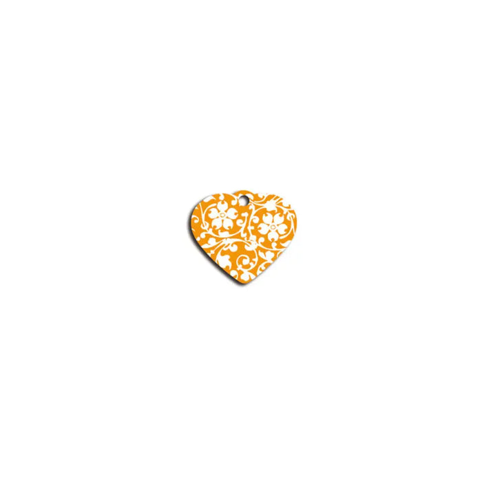 Identification plate Imarc Heart Yellow Orange - Домашни Животни<<<Дом Градина<<<BigBuy&&&Пътуване и разходки<<<Домашни