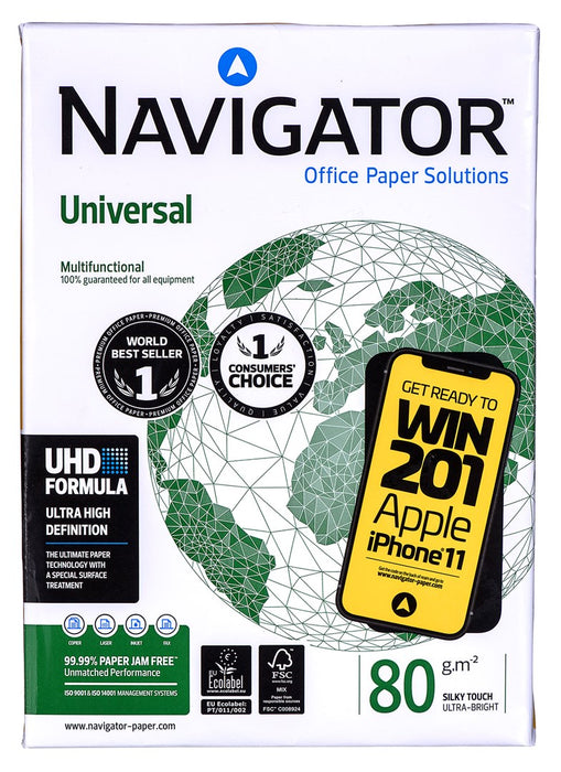 Printer Paper Navigator Universal White 500 Sheets