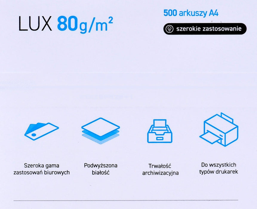 Printer Paper POL International Paper Lux White A4 500 Sheets