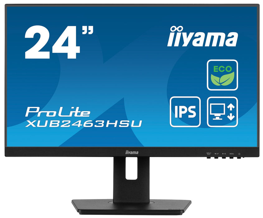 iiyama ProLite XUB2463HSU-B1 computer monitor 61 cm (24") 1920 x 1080 pixels Full HD LED Black
