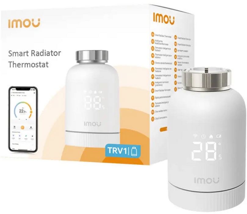 ZigBee thermostatic head IMOU IOT-TRV1-EU + 6 adapters