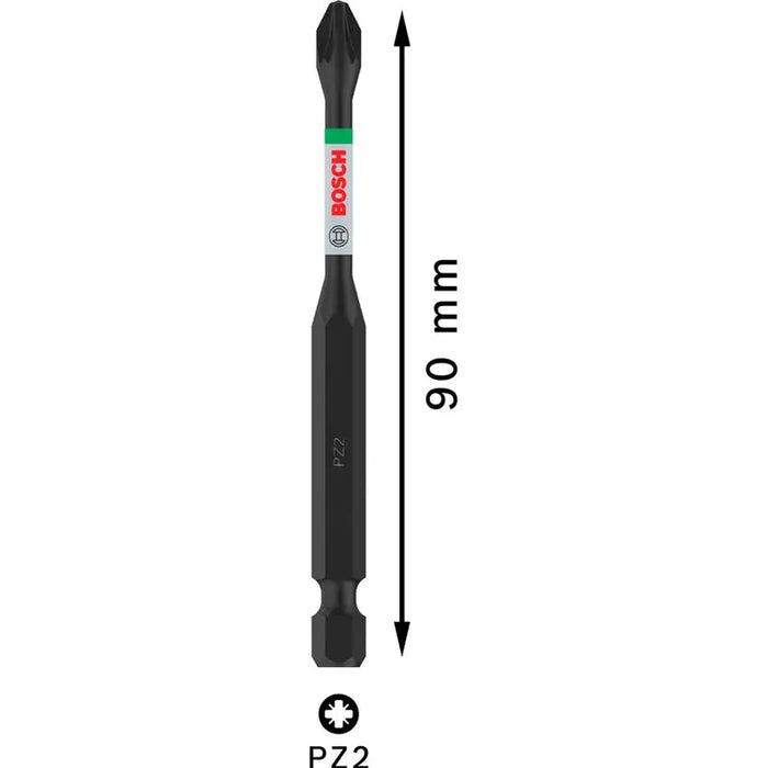 IMPACT BIT PZ2 90 MM BOSCH PRO IMPACT - Битове и накрайници<<<Консумативи за електроинструменти<<<Инструменти и