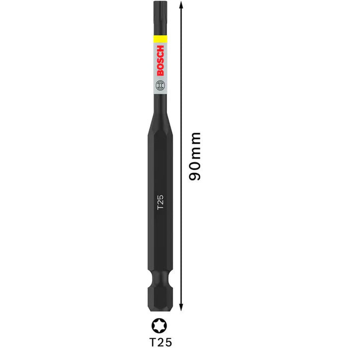 IMPACT BIT T25 90 MM BOSCH PRO IMPACT - Битове и накрайници<<<Консумативи за електроинструменти<<<Инструменти и