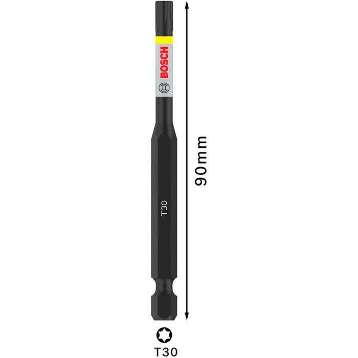 IMPACT BIT T30 90 MM BOSCH PRO IMPACT - Битове и накрайници<<<Консумативи за електроинструменти<<<Инструменти и