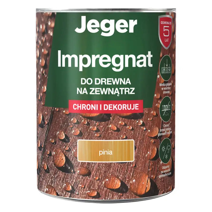 IMPREGNANT FOR PINE WOOD 5 L JEGER - Импрегнанти<<<Лакове и импрегнанти за дърво<<<Бои и