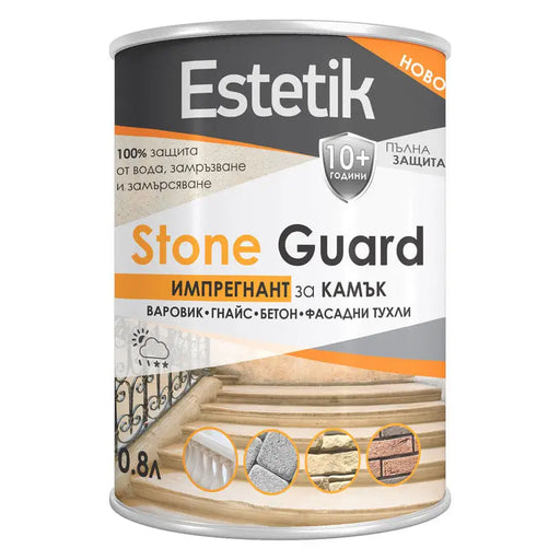 IMPREGNANT FOR STONE GUARD 10+ ESTETIK 0.8 L BOCHEMIT - Импрегнанти<<<Лакове и импрегнанти за дърво<<<Бои и