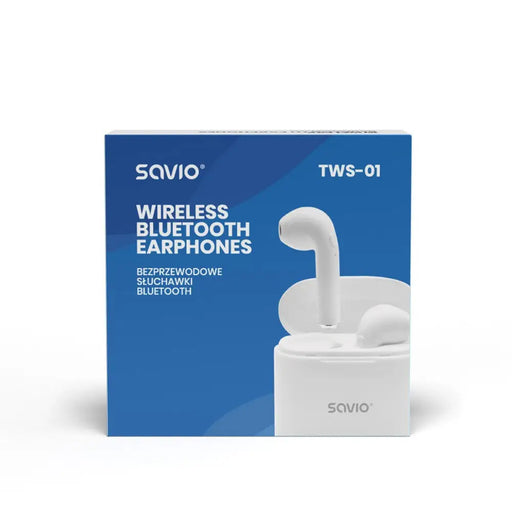 In-ear Bluetooth Headphones Savio TWS-01 White - Bluetooth headsetsAKG-SBL<<<GSM