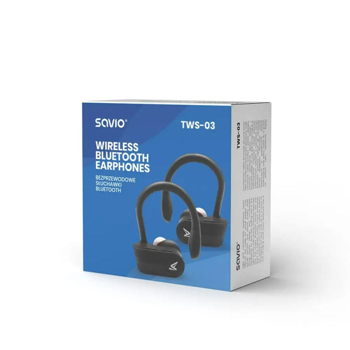 In-ear Bluetooth Headphones Savio TWS-03 Black Graphite - Безжични слушалки<<<Електроника Звук<<<Компютри|