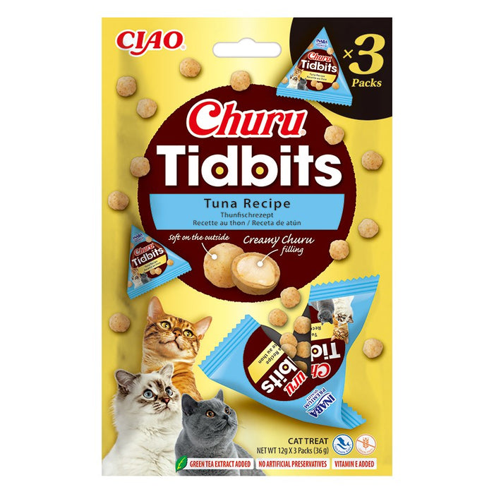 INABA Churu Tidbits Tuna - cat treats - 3x12g