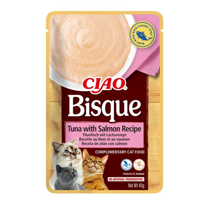 INABA Ciao Bisque Creamy soup with chicken, beef and fish - cat treats - 24x40g