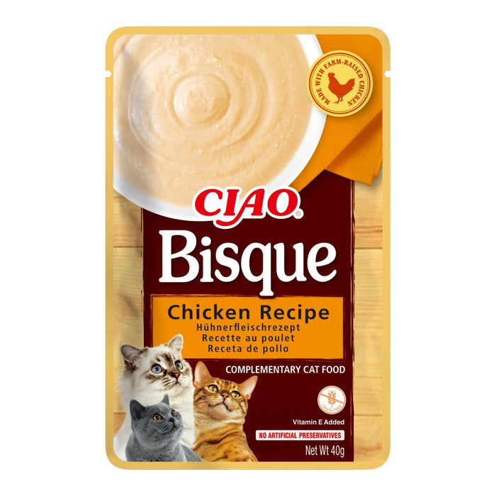INABA Ciao Bisque Creamy soup with chicken, beef and fish - cat treats - 24x40g