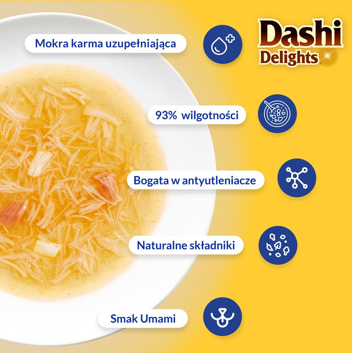 INABA CAT Dashi Delights Silky Broth Chicken with Salmon - cat treat - 40g
