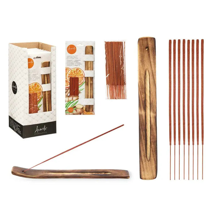 Incense set Acorde Orange (12 Units) - Почистване Прахосмукачки И Гладене<<<Дом Градина<<<BigBuy&&&Ароматизатори за
