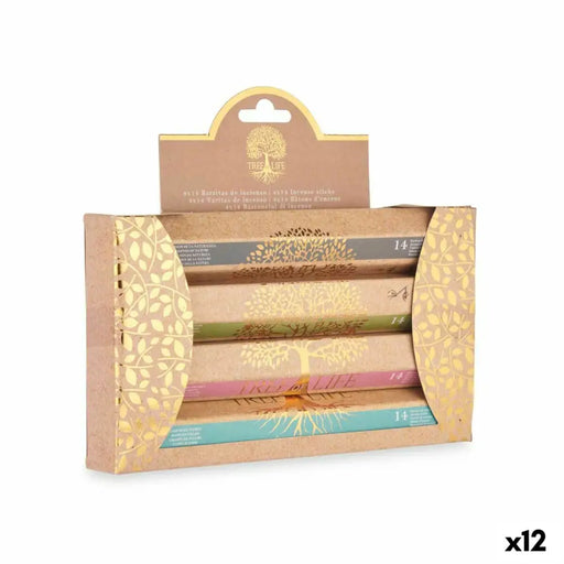 Incense set Acorde Tree Life (12 Units) - Почистване Прахосмукачки И Гладене<<<Дом Градина<<<BigBuy&&&Ароматизатори за