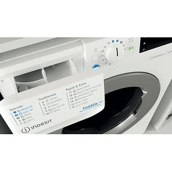 Washing machine with dryer Indesit BDE 96436 EWSV EE , 1400 rpm, 6 kg, 9.00 kg, D , White