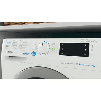 Washing machine with dryer Indesit BDE 96436 EWSV EE , 1400 rpm, 6 kg, 9.00 kg, D , White