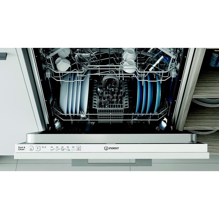 Built-in dishwasher Indesit D2I HL326, 14 sets, 600 W, mm, E