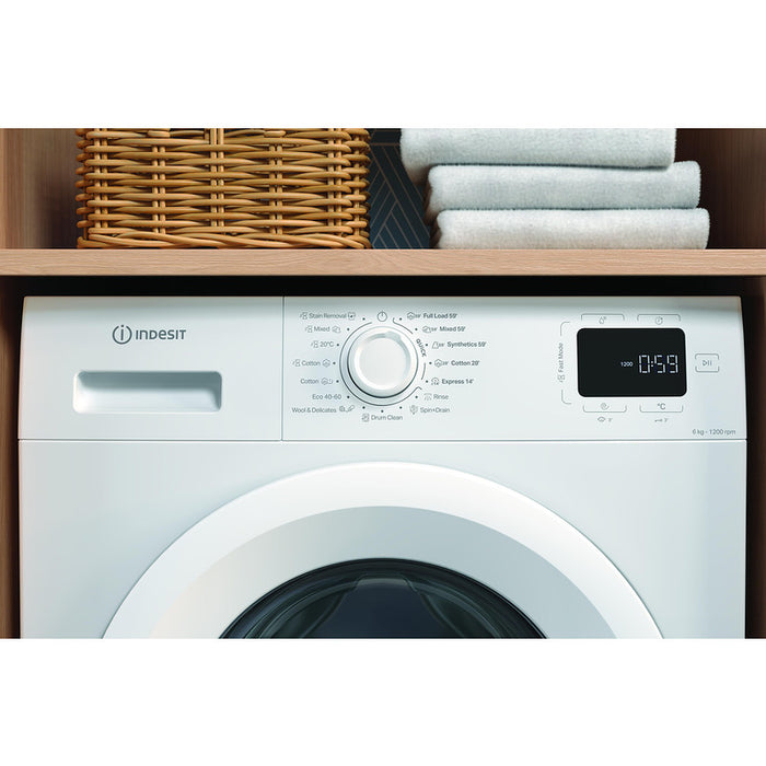 Washing machine Indesit IM 642 MY TIME EE, 1200 rpm, 6.00 kg, B, White