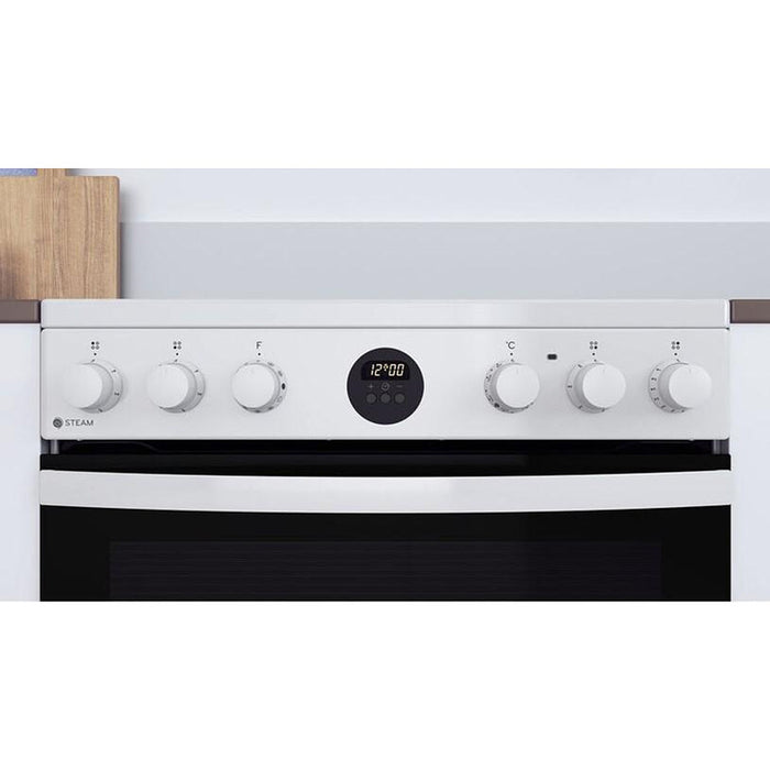 Cooker (electric) Indesit IS67V8CHW/E***, Ceramic, White