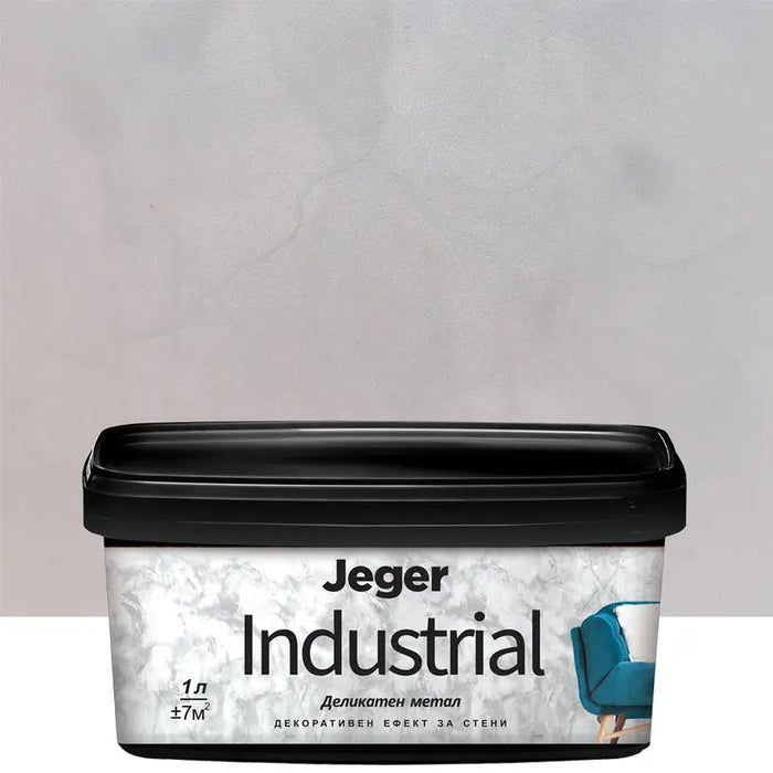 INDUSTRIAL PLATINIUM DECO EFFECT 1 L JEGER - Декоративни покрития<<<Интериорни бои<<<Бои и