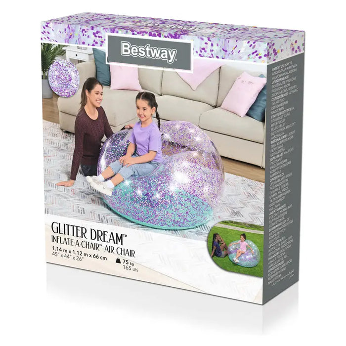 INFLATABLE ARMCHAIR 114X112X66CM BESTWAY 75115 BESTWAY 75115 - Надуваеми фотьойли<<<Басейни плажни артикули и