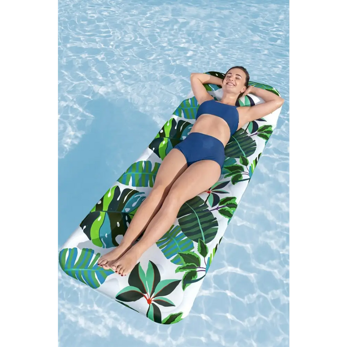 INFLATABLE MATTRESS 183X73CM WITH TEXTILE BESTWAY 43731 - For swimmingZOG-DOP<<<(Games and toys) Garden