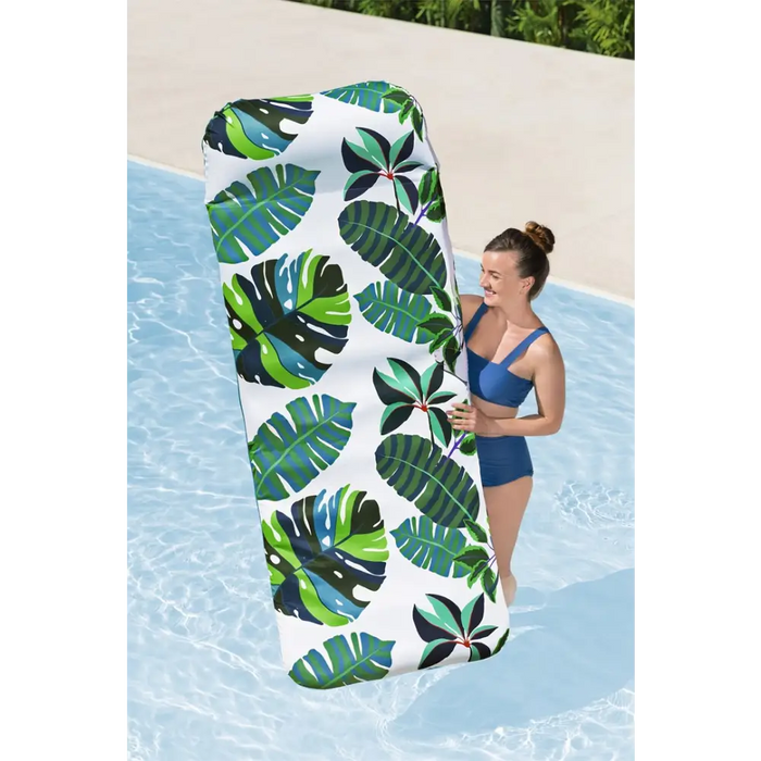 INFLATABLE MATTRESS 183X73CM WITH TEXTILE BESTWAY 43731 - For swimmingZOG-DOP<<<(Games and toys) Garden