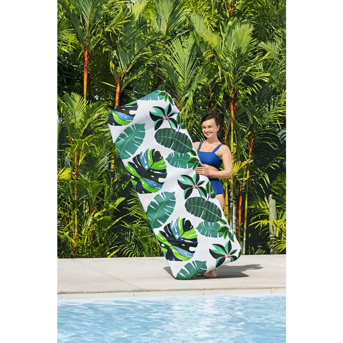 INFLATABLE MATTRESS 183X73CM WITH TEXTILE BESTWAY 43731 - For swimmingZOG-DOP<<<(Games and toys) Garden