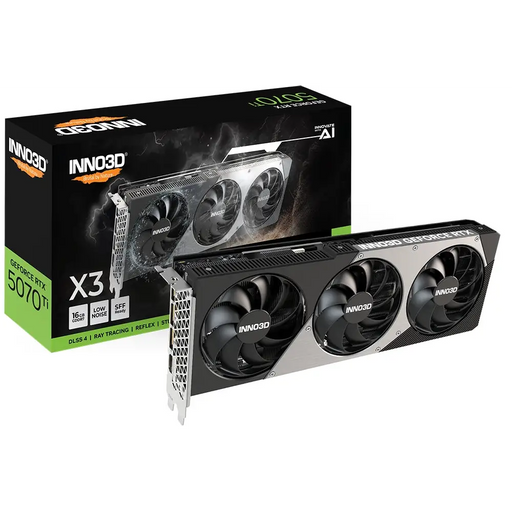 Inno3D GeForce RTX 5070 Ti 16GB GDDR7 X3 - Видео карти<<<INNO3D компоненти за компютри<<<INNO3D<<<PolyComp&&&Видео