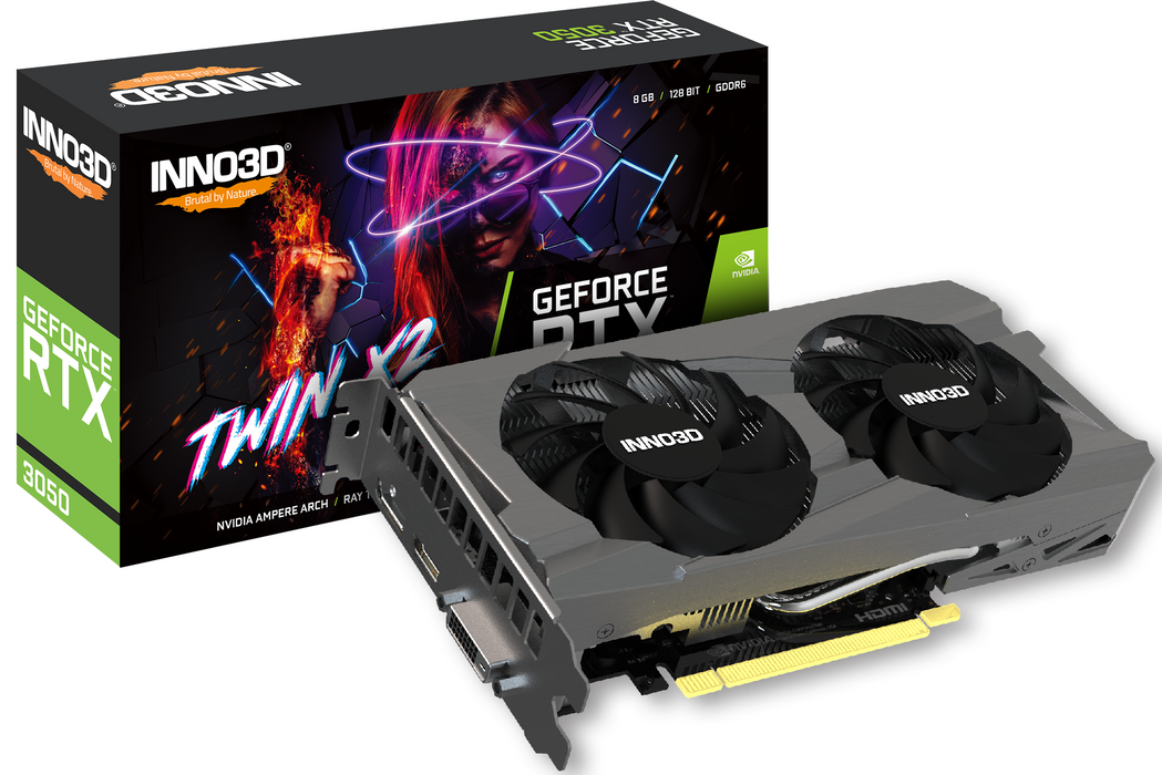 Video card Inno3D RTX 3050 TWIN X2 OC 8GB GDDR6