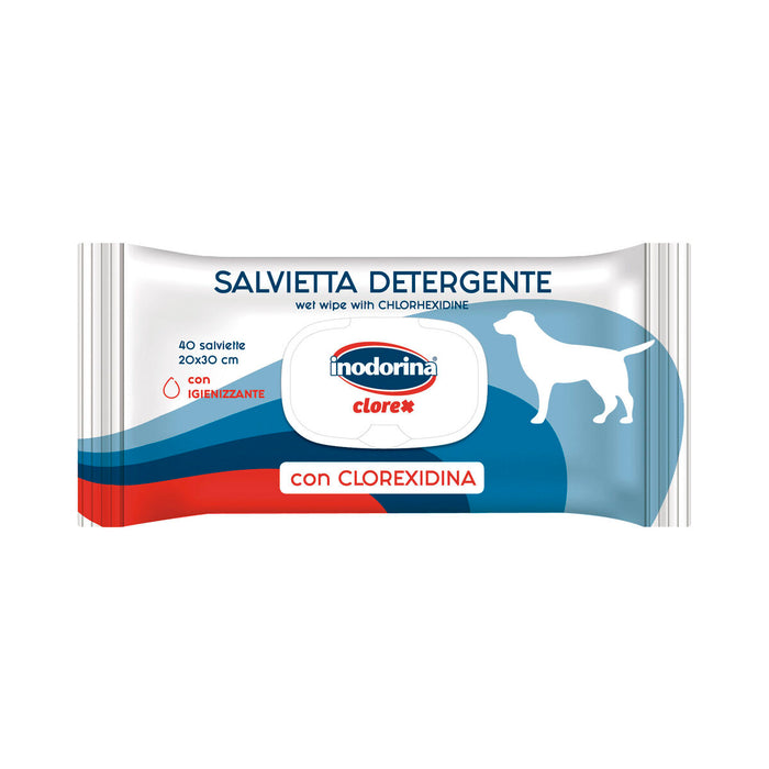 Wet Wipes for Pets Inodorina Clorex