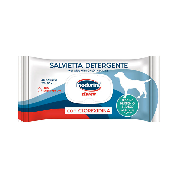 Wet Wipes for Pets Inodorina Clorex