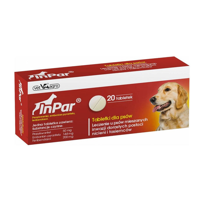 VETAGRO InPar - deworming tablet for dogs - 20 pcs