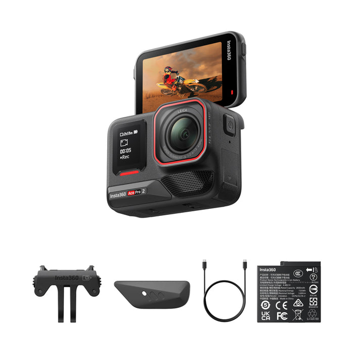 Action camera INSTA 360 ACE PRO 2 DUAL BATTERY BUNDLE WI-FI, GPS