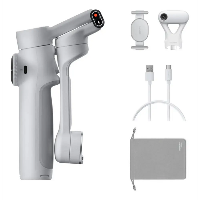 Insta360 Flow 2 AI Tracker Bundle Smartphone camera stabilizer Light grey - Stabilizers of camerasSTA-STA<<<Stabilizers