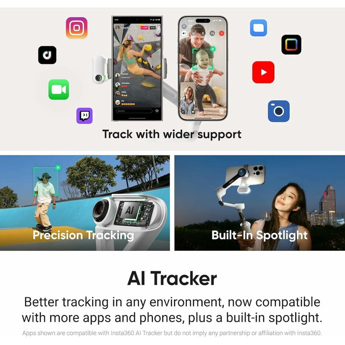 Stabiliser for Support Insta360 CINSABQA_FLOW2LITE12