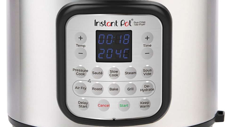 COMBINED MULTICOOKER INSTANT POT DUO CRISP + AIR FRYER 8L, HERMETIC, 2 LID TIMER, COMBINED