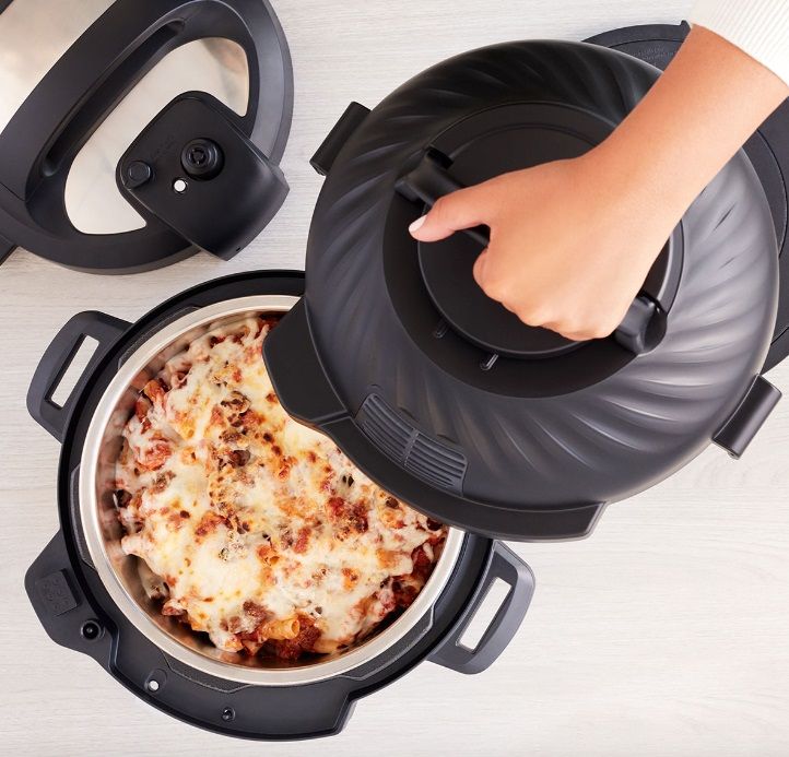 COMBINED MULTICOOKER INSTANT POT DUO CRISP + AIR FRYER 8L, HERMETIC, 2 LID TIMER, COMBINED