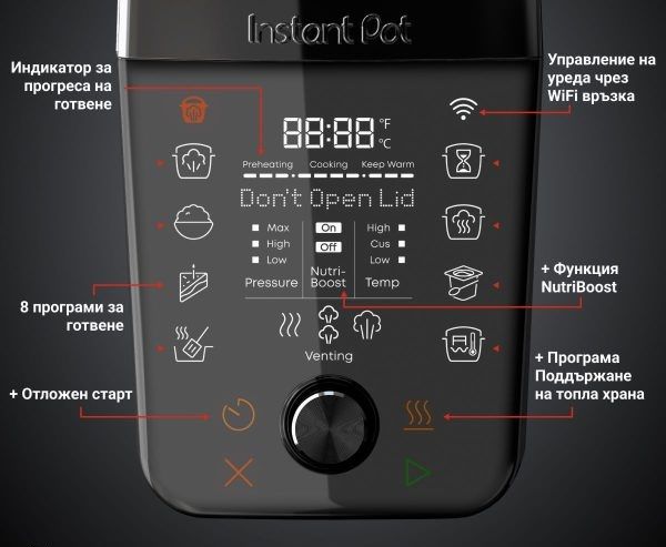 MULTICOOKER INSTANT WI-FI, 2025 POT PRO MAX WIFI 5.7L, HERMETIC 5.70 L, WI-FI, 2025