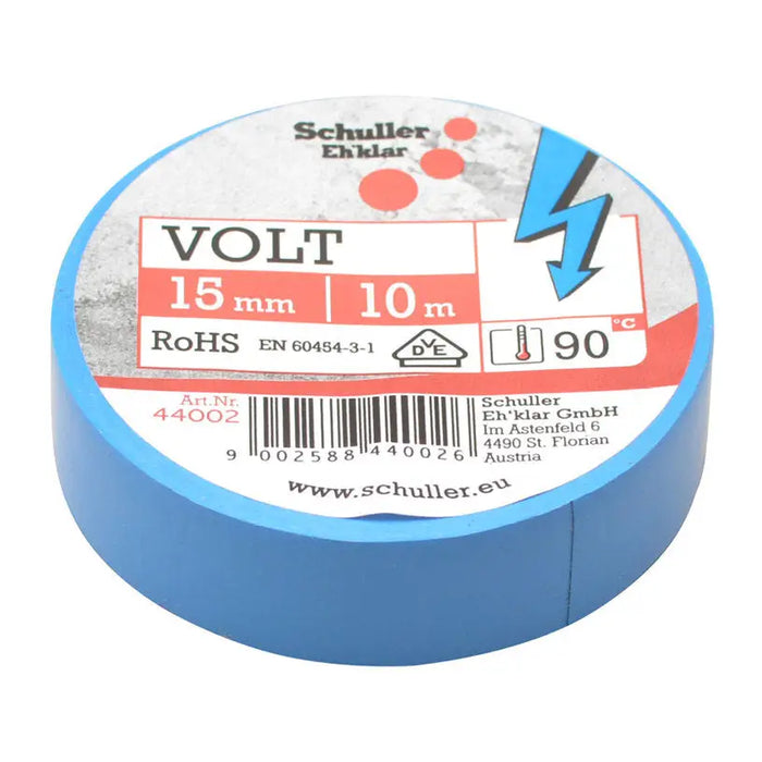 INSULATING TAPE 10 M/15 MM VDE SCHULLER - Изолационни материали<<<Електроматериали<<<Строителни