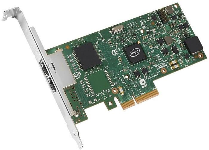 Network card Intel I350-T2V2, Dual Gigabit Server Adapter PCI-Ex 10/100/1000, 2xRJ45