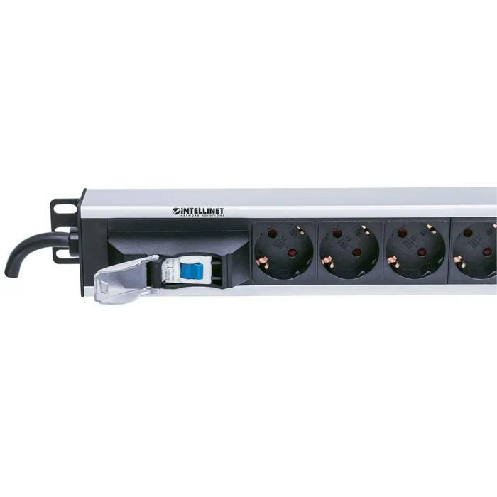 Intellinet Vertical Rackmount 12-Output Power Distribution Unit (PDU) EU CEE 7/3 Outlets With Single Air Switch