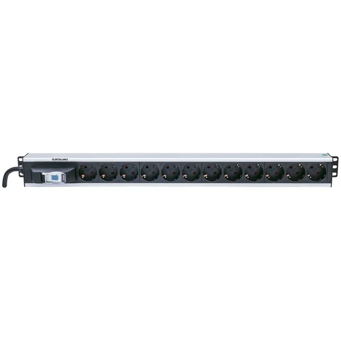 Intellinet Vertical Rackmount 12-Output Power Distribution Unit (PDU) EU CEE 7/3 Outlets With Single Air Switch