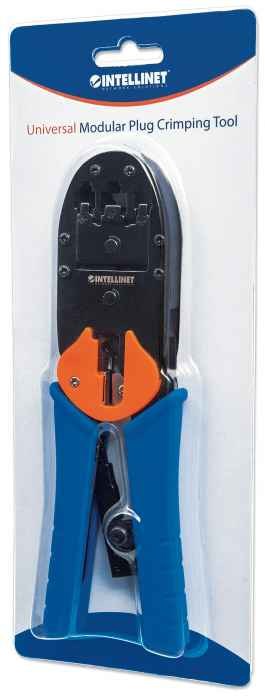 Intellinet Universal Modular Plug Crimping Tool, For RJ45, RJ12 and RJ11 modular plugs