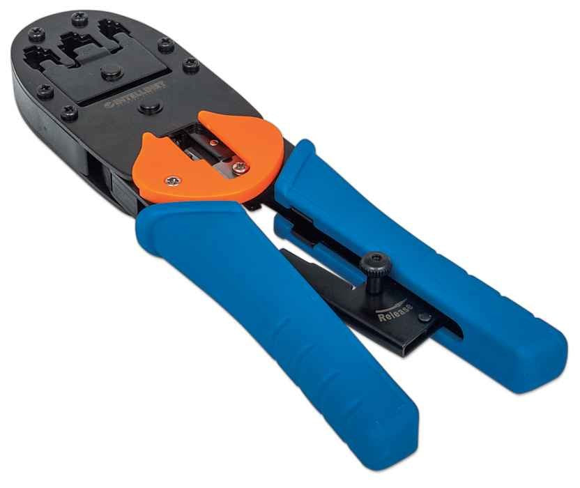 Intellinet Universal Modular Plug Crimping Tool, For RJ45, RJ12 and RJ11 modular plugs