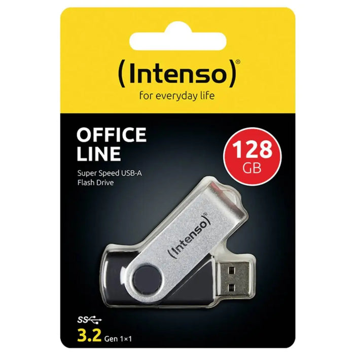 Intenso USB Flash Drive 3.2 128GB Office Line - USB памети<<<Компютърна периферия<<<ValiAPI&&&Компютър Мрежи и