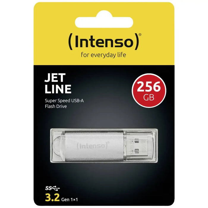 Intenso USB Flash Drive 3.2 256GB Jet Line - USB памети<<<Компютърна периферия<<<ValiAPI