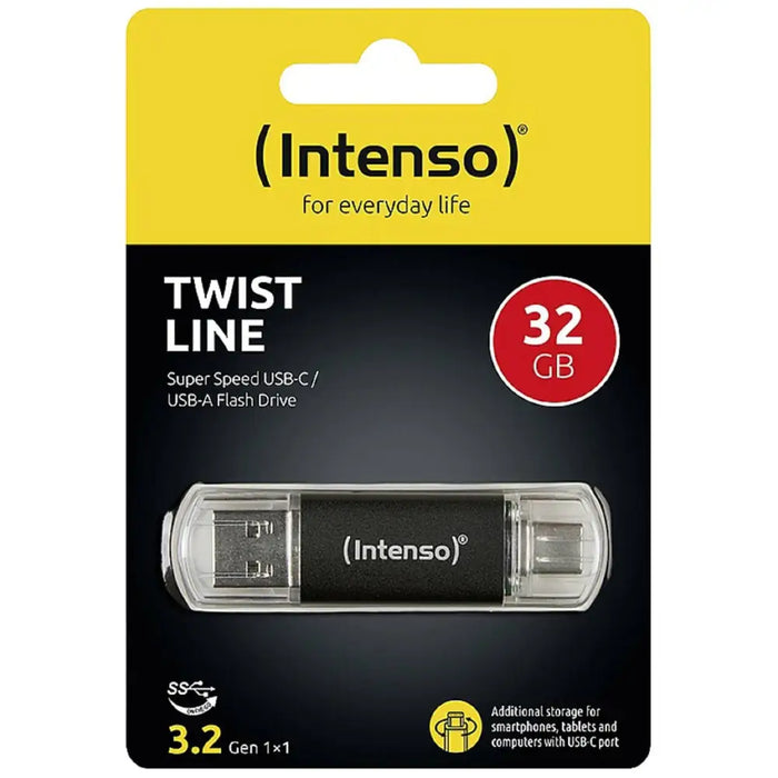 Intenso USB Flash Drive 3.2 32GB Twist Line - USB памети<<<Компютърна периферия<<<ValiAPI&&&Компютър Мрежи и
