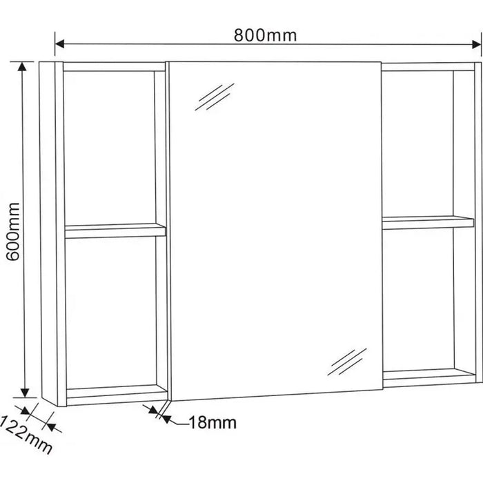 INTER CERAMIC CAROLAN MIRROR CABINET FOR BATHROOM - Мебели<<<Мебели и огледала за баня<<<Баня<<<Praktiker&&&Мебели за